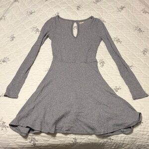 Hollister Charcoal Long Sleeve Dress